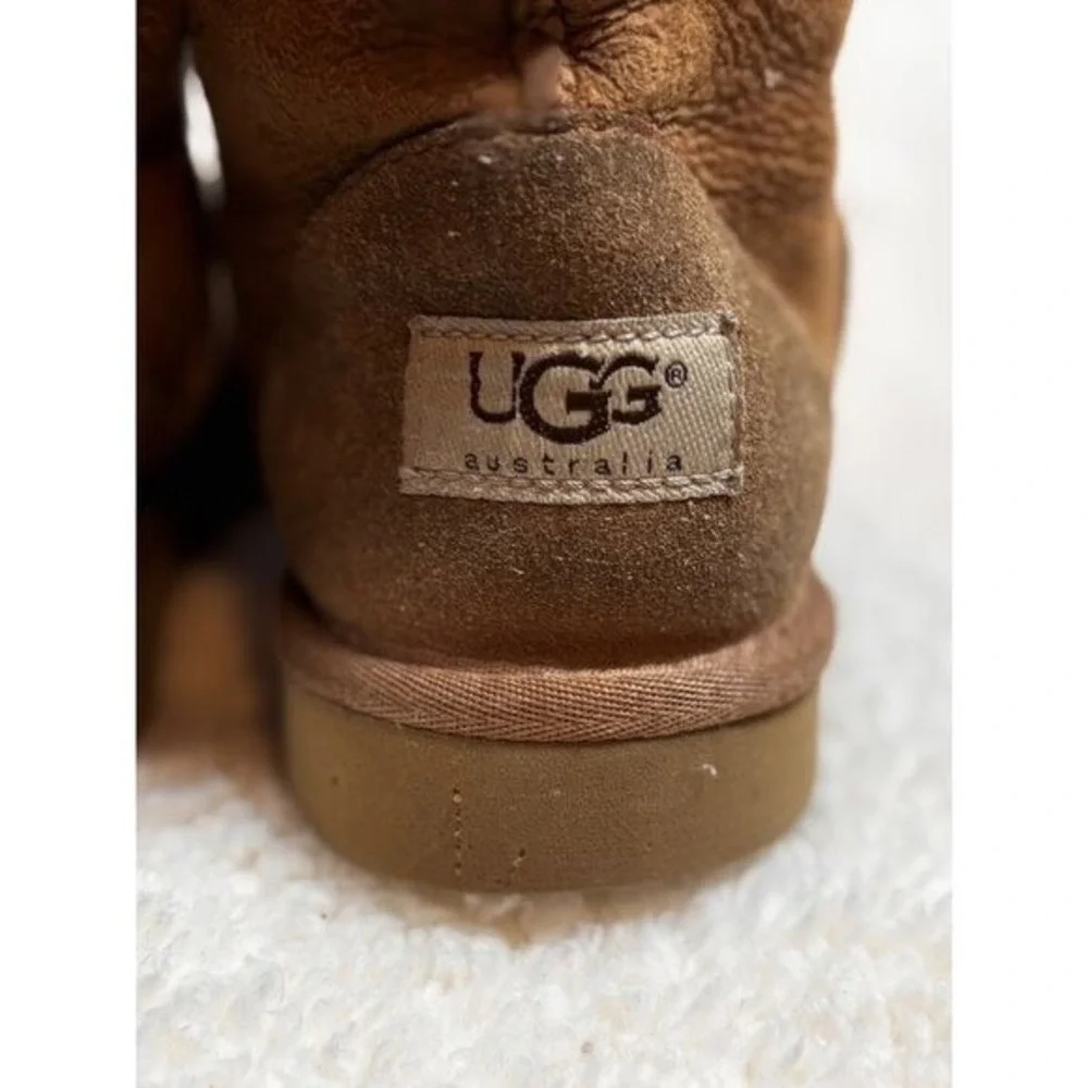 Kids UGG Australia Brown‎ Suede Sheepskin Lined Boots Size [SIZE] 4
